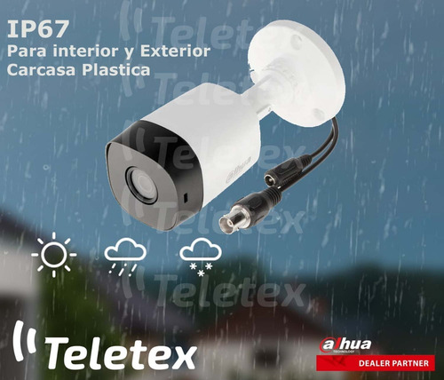 Imagen 3 de 9 de Camara Dahua Buellet Plastico Hac-b1a11p- 2.8mm - 1 Mpx Hd