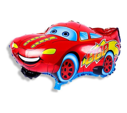 Pack 5 Globos Cars Figura Metalizado Chico 30cm Aprox