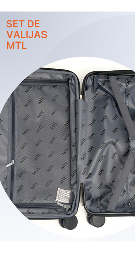 Set De 3 Valijas Expandibles Con Ruedas Y Candado Tsa