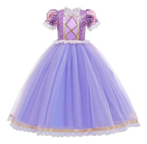 Rapunzel Sofia Princesa Vestido Disfraz Cosplay Para Niños A