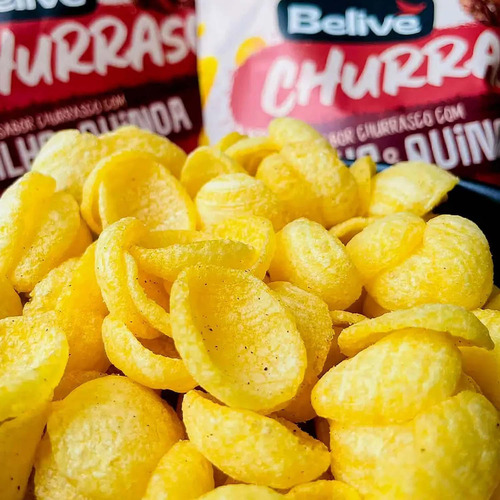 Kit 40 Snacks Belive Churrasco (20x) Queijo Nacho (20x) 35g
