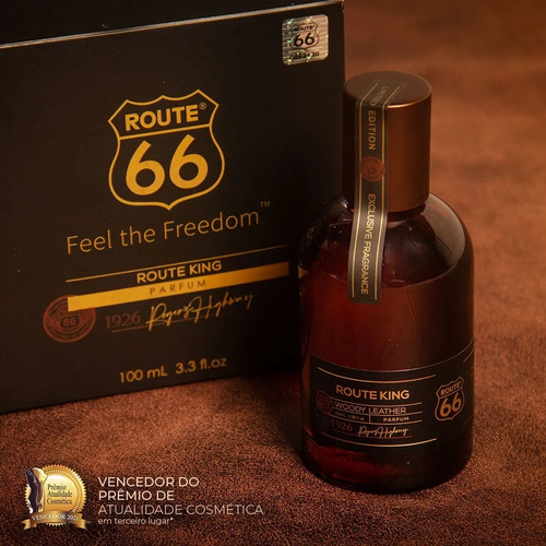 Kit Perfume Masculino Route King Route66 Viking Original + Sabonete Liquido Grátis