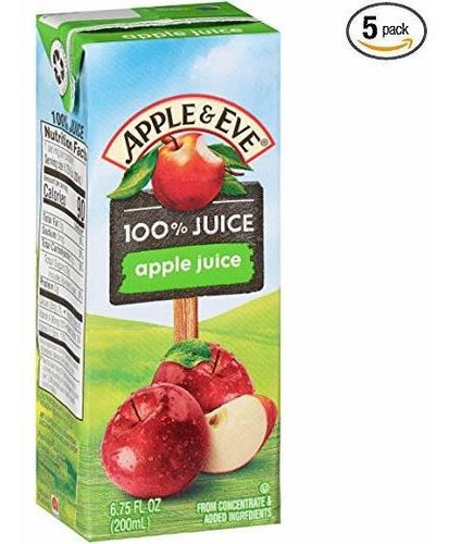 Apple Y Eve 100% Jugo De Manzana, 6,75 Fluid-oz, 40 Conde