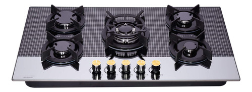 36 Ga Cooktop Vidrio Templado 5 Quemador Estufa Superior