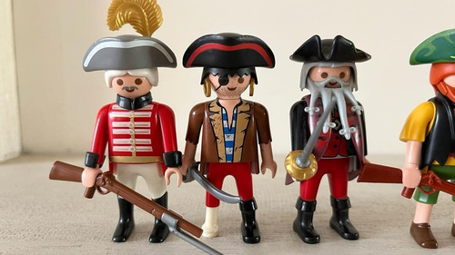 Imagen 2 de 4 de Playmobil Lote De Piratas 6 Muñecos + Accesorios