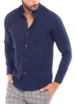Comprar Camisas De Algodon Lino Manga Larga Para Hombre