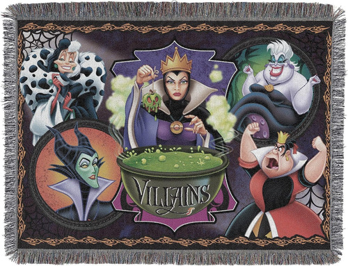 Disney-pixar Villains, Manta De Tapiz Tejida Vile Villains, 