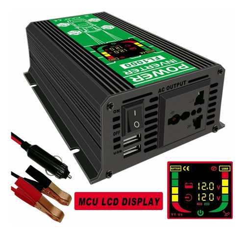 Fulai Power Inverter Dc 12 5 Ac 110 Vehiculo Inversor Lcd