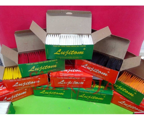 Imagen 1 de 2 de Tiza De Cera Y Plastica Sastre Para Marcar Tela Caja X 25 Un
