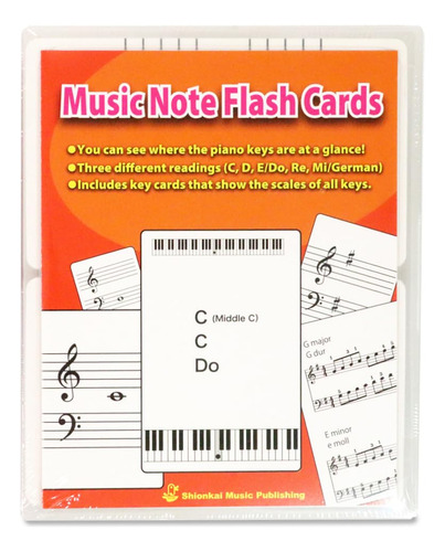 Tarjetas De Notas Musicales 88 Notas Y 12 Claves