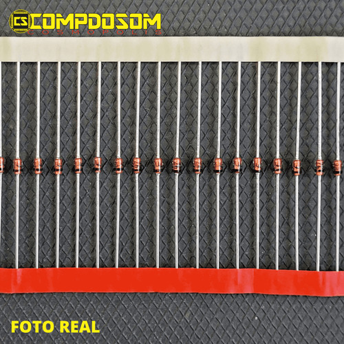 Kit 4 Diodo Zener 15v 1n4744 In4744 1w Dip Pth Original
