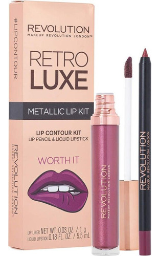 Labial Líquido Makeup Revolution Retro Luxe Metallic Lip 