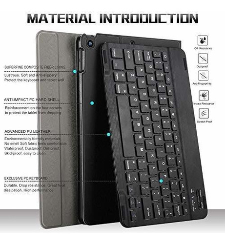 Funda Para Tablet Con Teclado Para iPad 10.2 A2197 Rosado