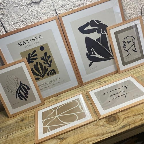 Imagen 3 de 4 de Cuadros Matisse Moderno Set De 6 Cuadros