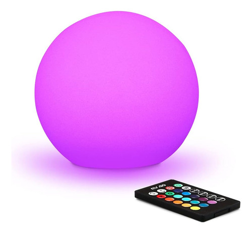 Luz De Esfera Led Cambio De Color Rgb De 6 Pulgadas Con...