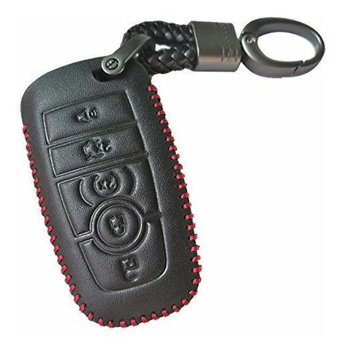 Funda De Piel Para Llaves Color Negro Para Ford Fusion Edge