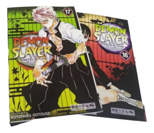 Mangas Demon Slayer 17,18 Kimetsu No Yaiba