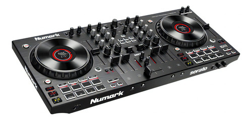 Controlador Dj Numark Ns4 Fx - Mixtrack 4 Canales Platinum Negro