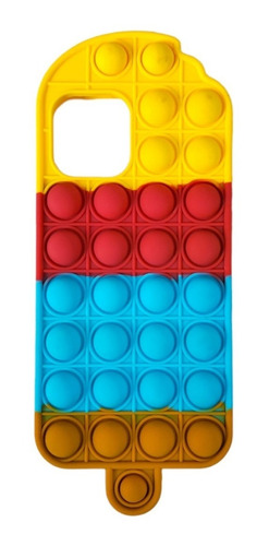 Funda Pop It Silicona Formas Antiestrés P/ iPhone 12, 12 Pro