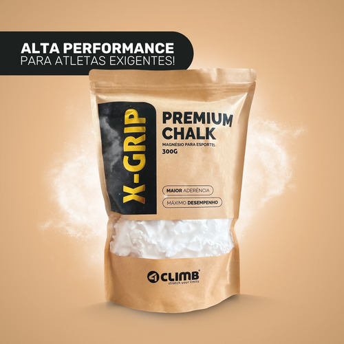 Kit 5 Und X-grip Premium Magnésio Granulado 300g 4climb