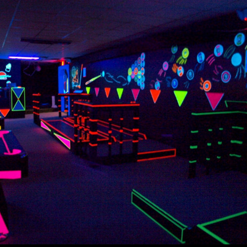 Cinta Adhesiva Fluorescente Uv Luz Negra Tela, Escenario