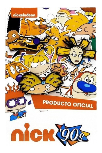 Pin Nick '90s Pack Arnold Dog Y Cinthia X3 Pines Muy Lejano