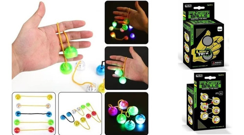 Pack 5 Finger Balls Con Luz Sorpresa Cumpleaños