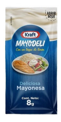 Mayonesa Heinz Kraft Sachet Bolsa 100  Un