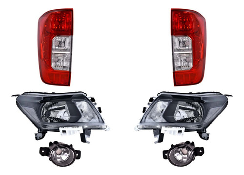 Set 2 Calaveras + 4 Faros Np300 16/17 Depo