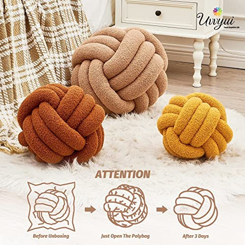 Bola De Almohada Anudada Redonda De Felpa 28 Cm