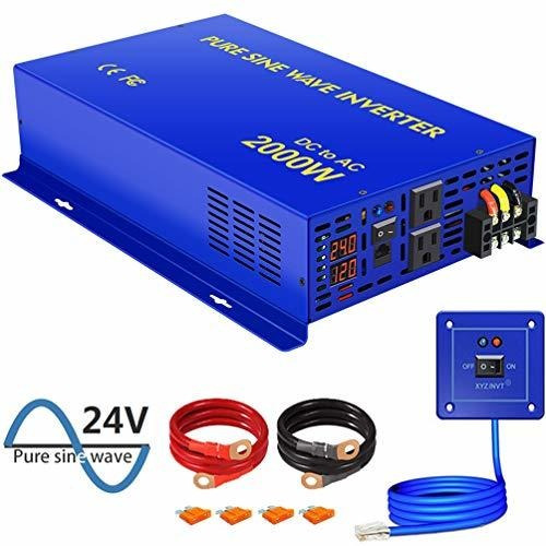 Inversor De Onda Sinusoidal Pura 2000w - 24v Dc A Ac 120v Co