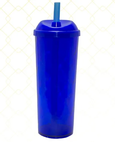 comprar Copo Long Drink Com Tampa E Canudo 350ml - 100 Unidades