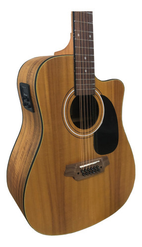 Bamboo Ga-4012-koa-q Guitarra Electroacustica 12 Cuerdas Nat