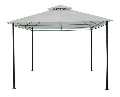 Gazebo Easy Set Pergola 3x3 Estructura Metal Toldo Fija