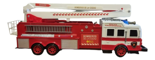 Camion Cuerpo Bombero De La Ciudad 42 Cm A Friccion Escalera