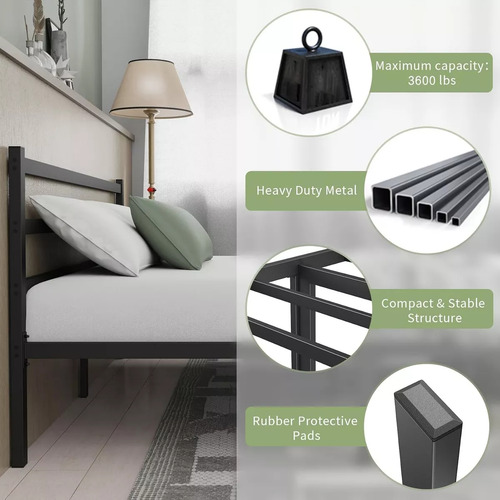 Sonheo® Bases Individuales Bases Para Cama De Fierro Bases Box Armable 189*95*45cm Muebles Baratos, Robusto, Silencioso,amplio Espacio 18'' Altura Twin Entrega Free En Todo El Territorio
