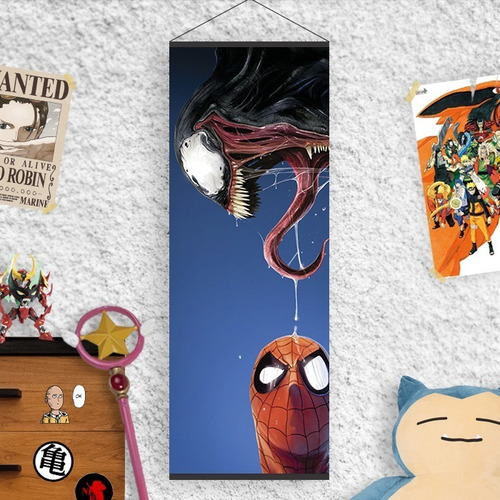 Imagen 2 de 7 de Lona De Spiderman Venom O Mary Jane - Animeras