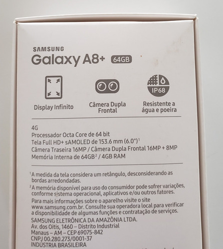 Celular Samsung A8+ Plus