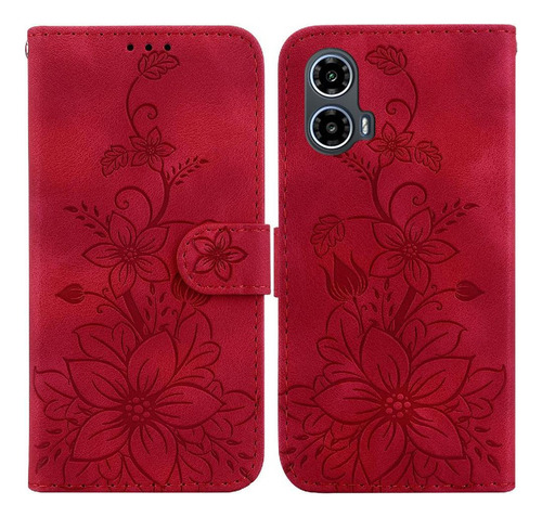 Funda Abatible For Motorola Moto G24 Cartera Magnética En