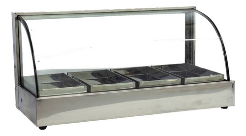 Vitrina Exhibidora Para Platos Calientes 4 Bandejas Calabro