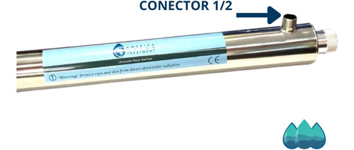Imagen 3 de 6 de Lampara Uv Germicida 16w 7.5 Lpm Desinfeccion De Agua