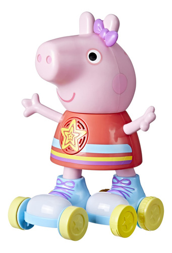 Peppa Pig Roller Disco Peppa - Muñeca De Patinaje Sobre Ru.