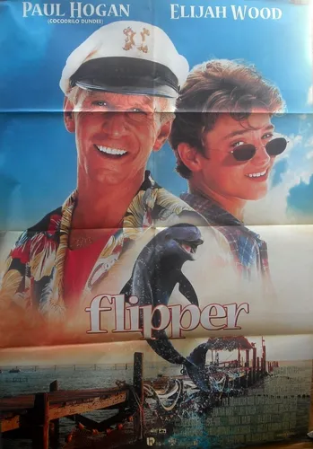 comprar Afiche Orig. Película Flipper Con Paul Hogan Y Elijah Wood