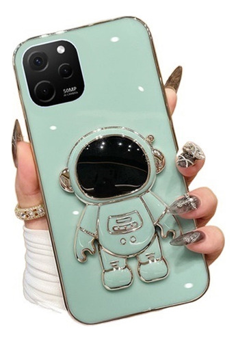 B Funda Color Sólido For Huawei Nova Y61 Con Astronauta Stent