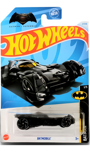Batmobile Batman Superman Negro Hot Wheels F24 Ta