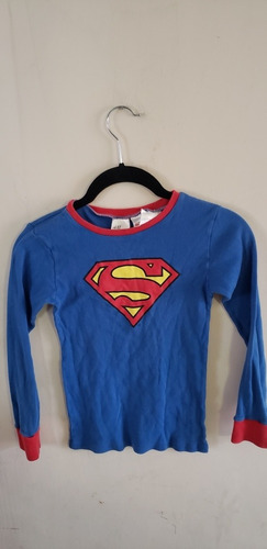 Pijama De Superman Para Niño Marca H&m Talla 6-8 Años