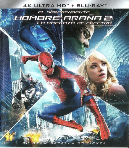 El Sorprendente Hombre Araña 2 | Blu Ray + 4k Hd Película