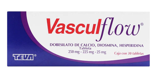 Vasculflow Caja 30 Tabletas Calcio Dobesilato De