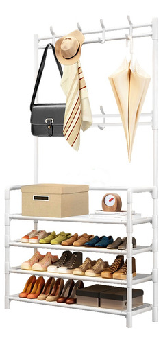 Zapatera Organizador Perchero Metalico Rack Para Ropa Mueble