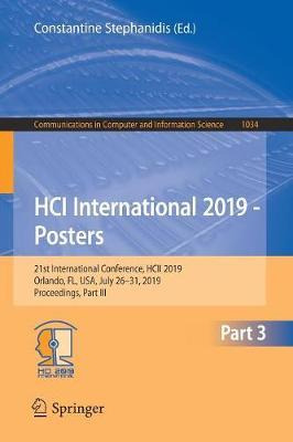Libro Hci International 2019 - Posters : 21st Internation...